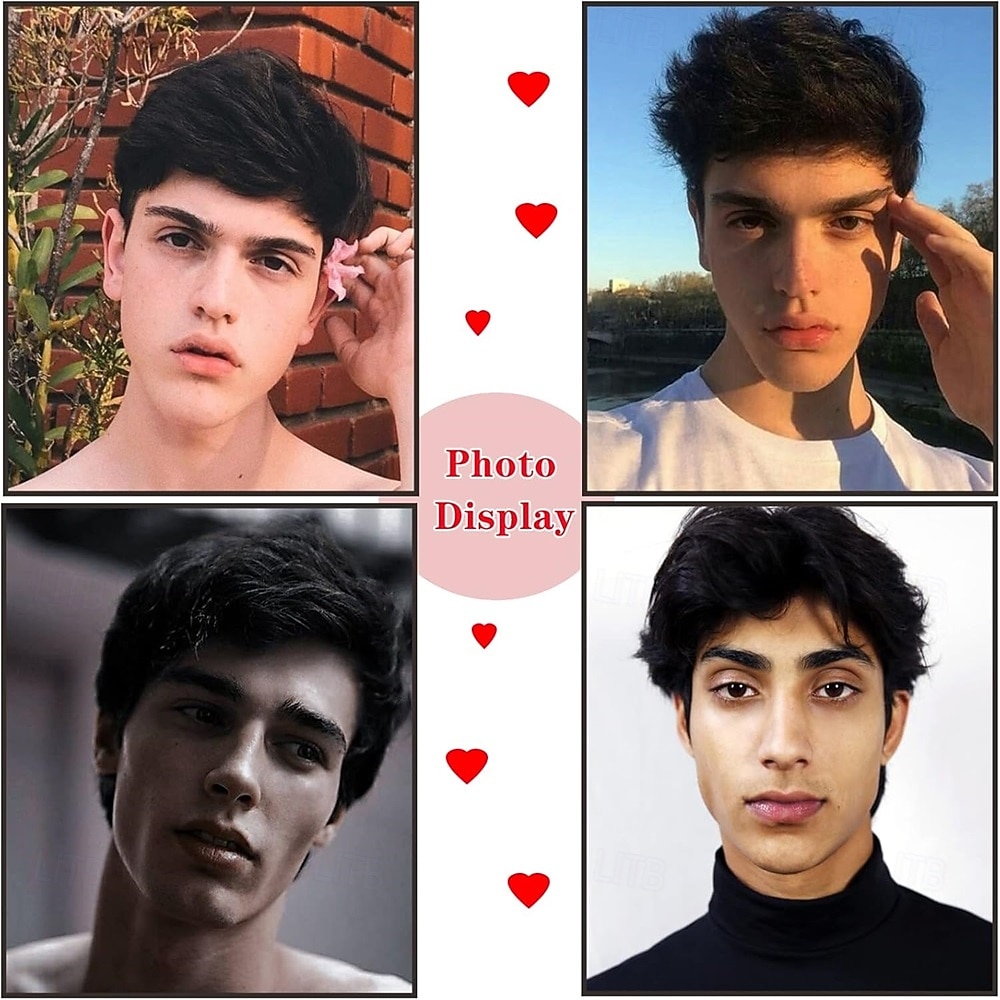 Mens Wigs Short Black Wig for Men Natural Synthetic Layered Wigs Replacement Wig for Male Daily Wear Party Cospaly Costume Halloween 2026 - $25.99 –P5
