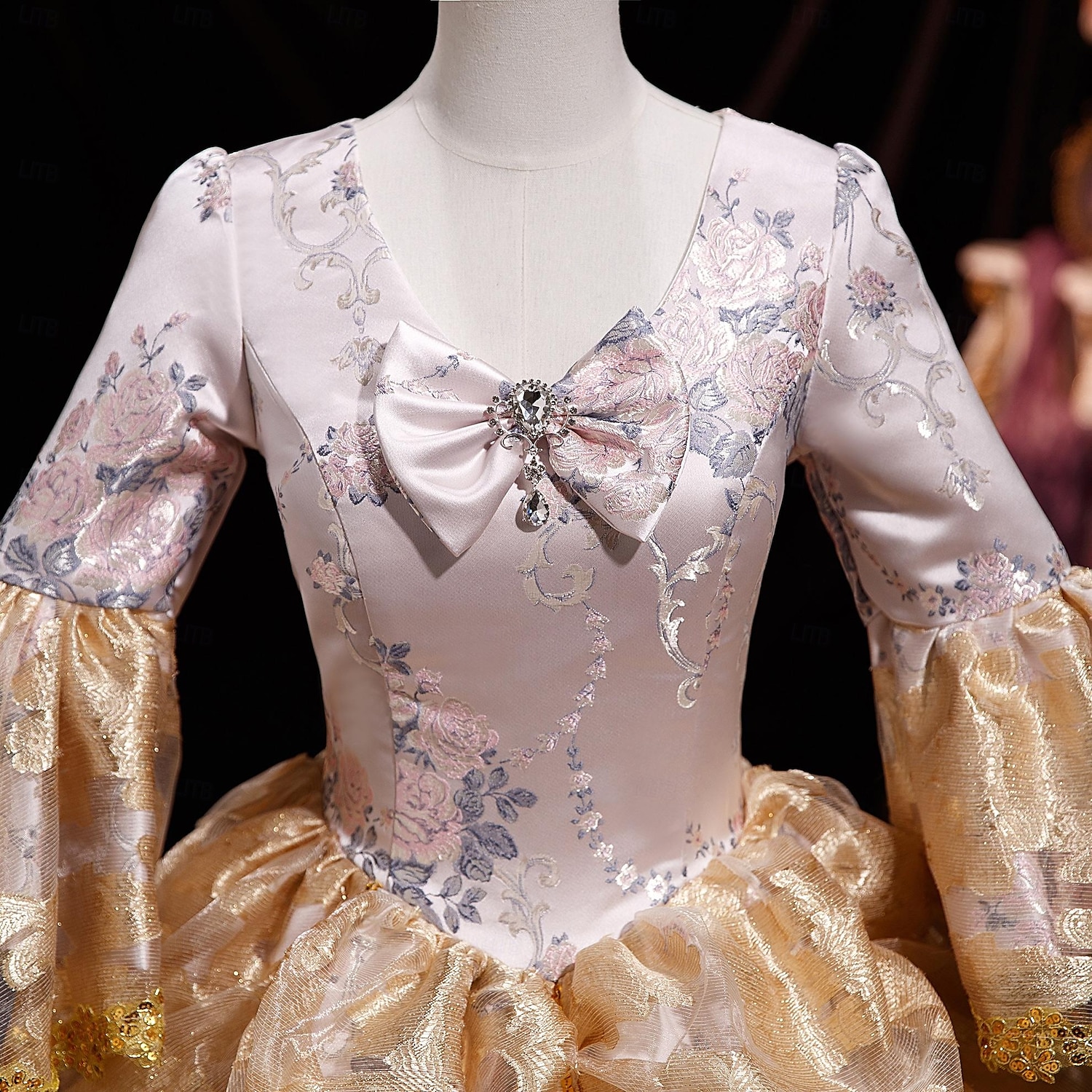 Rococo Revival Ball Dress 18th Century European Elegance Meets Early American Style 2025 - $310.09 –P6