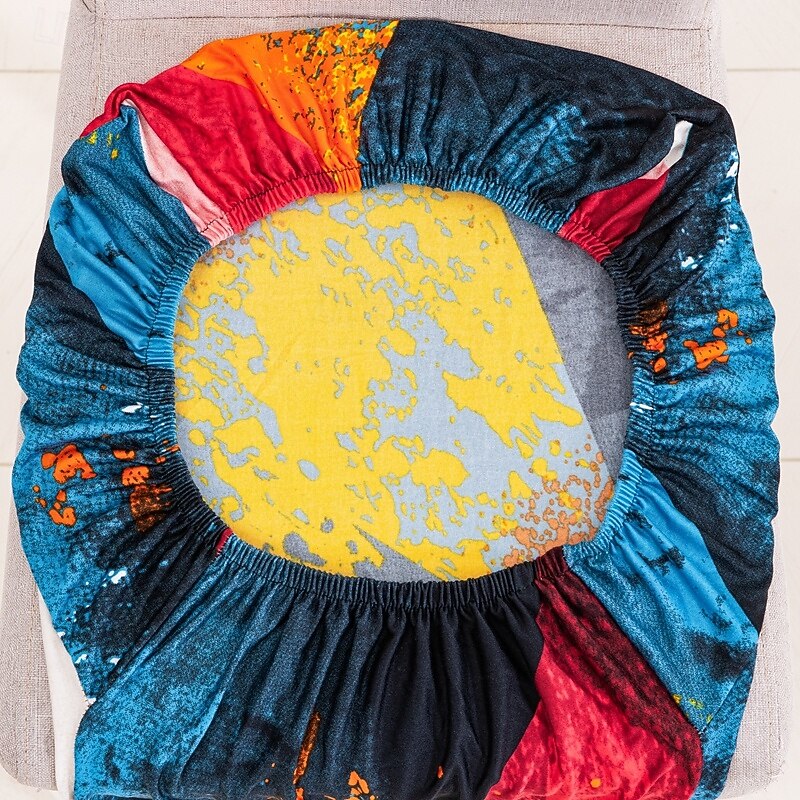 4/6 szt. elastycznych pokrowców na krzesła do jadalni, antypoślizgowych i modnych pokrowców na krzesła do jadalni, prostych geometrycznych nadruków, ochronnych pokrowców na krzesła do wystroju wnętrz, 2025 - $15.49 –P8