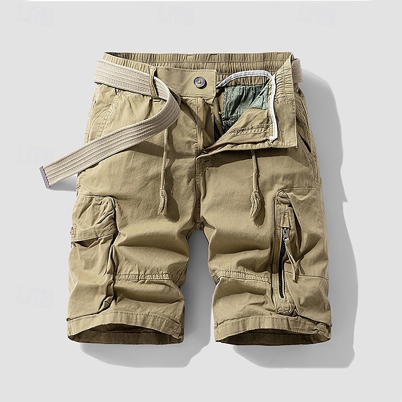 Per uomo Pantaloncini cargo Shorts Pantaloncini Estivi Coulisse Elastico in vita Multi-tasche Semplice Comodità Indossabile Lunghezza al ginocchio All'aperto Sport Quotidiano Moda Casual Nero Cachi del 2025 a $34.99 –P3