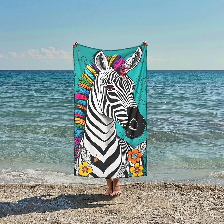 Printed Beach Towel, Lightweight Quick-Dry Sand-Free Beach Blanket, Ideal for Travel, Pool, and Outdoor Use 2025 - $10.99 –P2