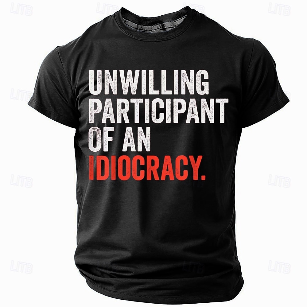 Herren Sarkasmus T Shirt Kurzarm T-Shirt 3D-Druck Rundhalsausschnitt Hemd Militär Lustiges politisches T-Shirt Straße Lässig Täglich Schwarz Blau Grün Sommer Frühling Ganzjahres Bekleidung S M L XL 2025 - $17.99 –P4