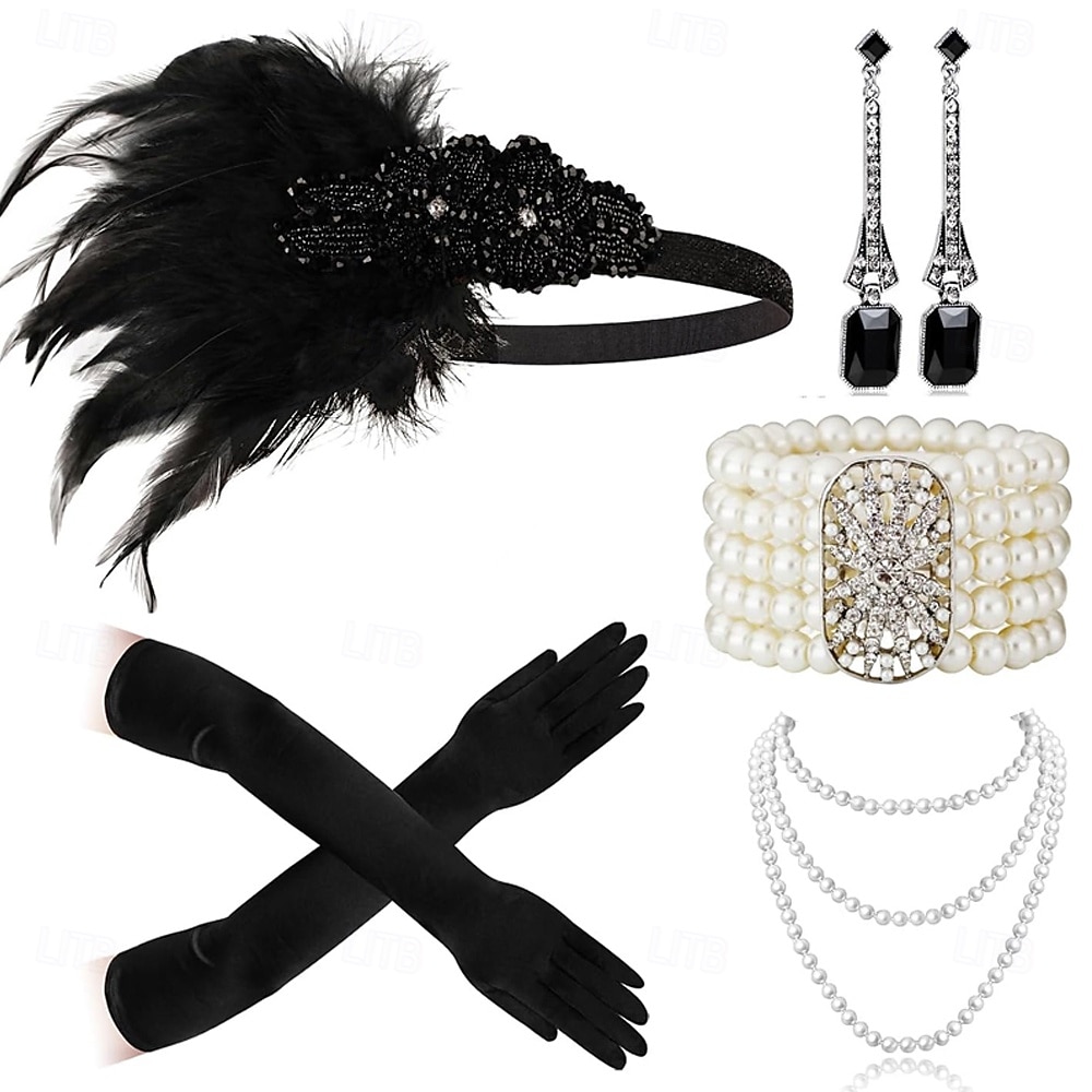 1920-as évek A nagy Gatsby Flapper fejpánt A nagy Gatsby Toll Retro Csillogó glitter Kristály / Strassz Jelmez Női Farsang Valentin nap Álarcos mulatság Party estélyi viselet Álarcos mulatság 2025 - $24.99 –P3