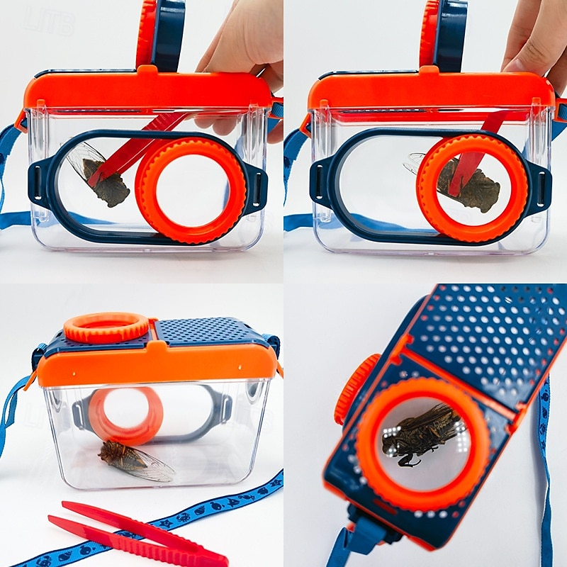 Boîte d'observation des insectes, filet de capture d'insectes, ensemble d'alimentation et de conduite en mer, jouet éducatif en biologie scientifique, outil d'exploration en plein air pour enfants de 2025 ? $20.99 –P2