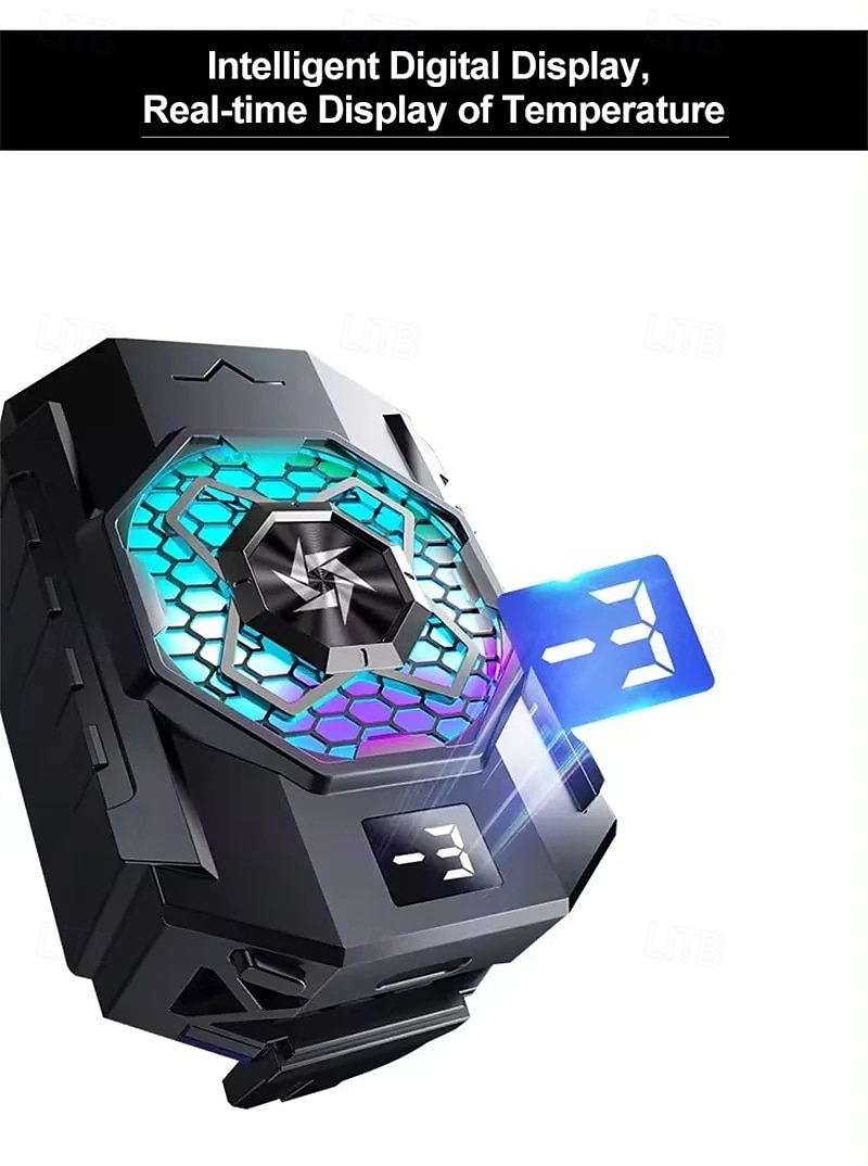 SL31 Mobile Phone Back Clip Cooler with TEC Semiconductor Cooling and LED Temperature Display for Gaming 2025 - $31.99 –P8