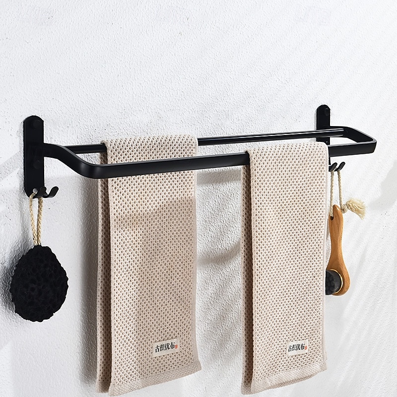 Towel Bar Premium Design / Cool Modern Stainless Steel / Iron 1pc Double Wall Mounted 2025 - $14.49 –P1
