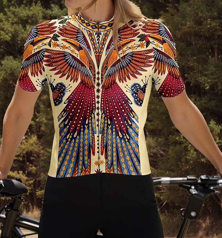 Per donna Maglia da Ciclismo Manica Corta Bicicletta Maglia Top con 3 tasche posteriori Traspirante Asciugatura Rapida Strisce Riflettenti Tasca Posteriore Rosso bordeaux Gli sport Abbigliamento del 2025 a $28.99 –P3