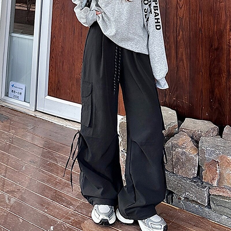 Women's Cargo Pants Hiking Pants Trousers Tactical Pants Outdoor Regular Fit Waterproof Pants / Trousers Drawstring Elastic Waist Black Red Hunting Climbing Camping / Hiking / Caving S M L XL 2025 - $22.99 –P8