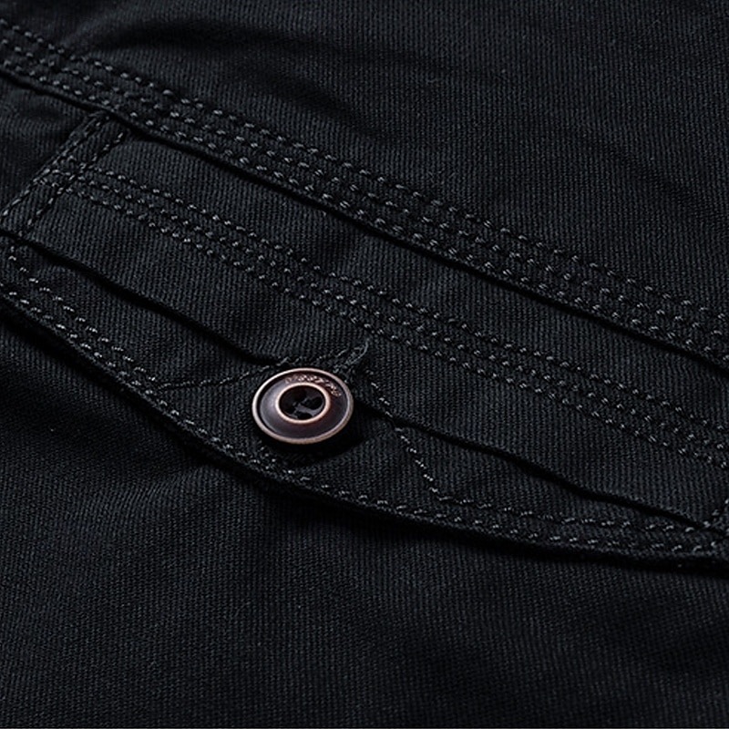 Men's Cargo Shorts Shorts Summer Shorts Work Shorts Golf Shorts Multi Pocket Button-Down Flap Pocket Plain Comfort Wearable Knee Length Outdoor Sport Daily Fashion Casual Black Yellow 2026 - $29.99 –P4