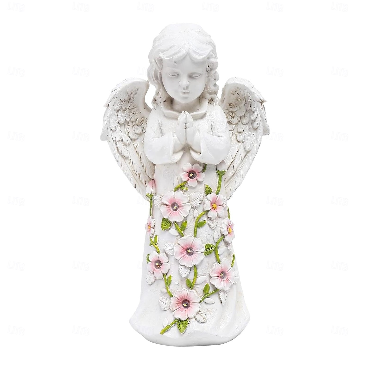 1 kpl ulkona aurinko vedenpitävä enkelin siivet koristevalo piha puutarha polku nurmikko parveke terassi maisema valo riippuvalaisin patsas valo 2025 - $21.99 –P7