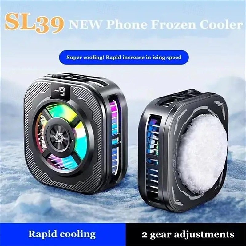 SL39 Mobile Phone Cooler Magnetic Back Clip Semiconductor Radiator with Silent Fan for Gaming 2025 - $34.99 –P2