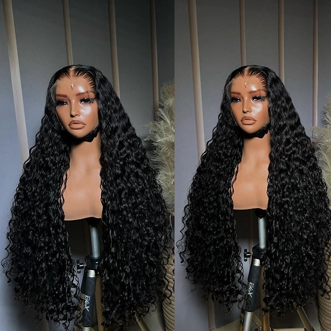 Capelli umani 5x5 Chiusura 13x4 Fronte in Pizzo Parrucca Riga Libera Capelli brasiliani Onda d'acqua Nero Parrucca 130% 150% Densità dei capelli con Capelli di Bambino 100% Vergine Senza Colla del 2025 a $247.39 –P4
