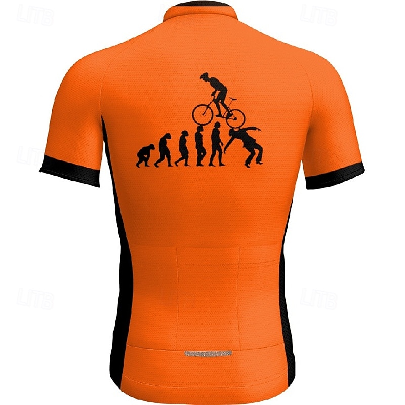 Men's Cycling Jersey Short Sleeve Bike Tee Tshirt Jersey with 3 Rear Pockets Mountain Bike MTB Breathable Quick Dry Anatomic Design Wicking Yellow Red Blue Graphic Sports Clothing Apparel 2025 - $23.19 –P9
