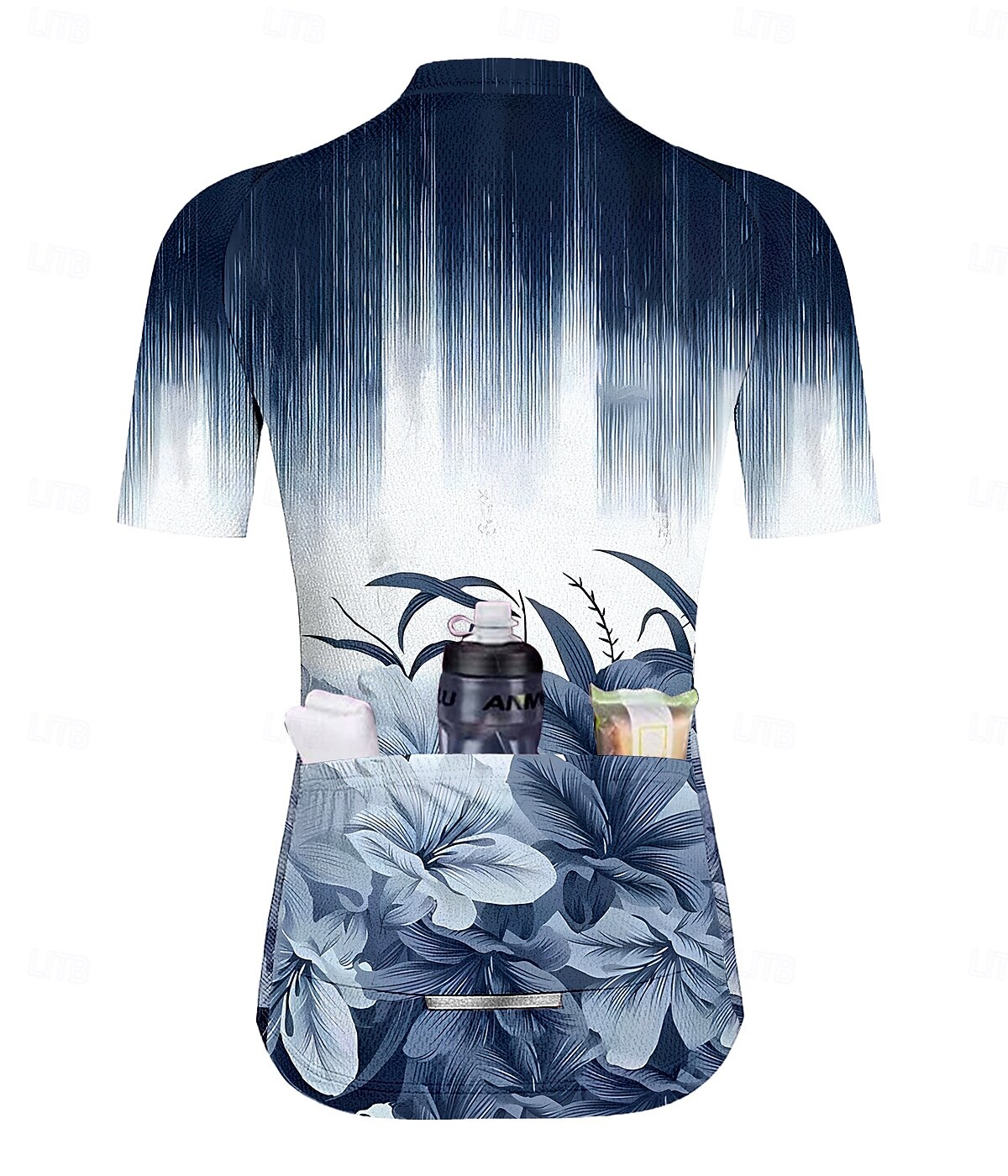 Mujer Maillot de Ciclismo Graphic Degradado Flores Botánica Manga Corta Bicicleta Maillot Camiseta con 3 bolsillos traseros Filtro Solar Resistente a los rayos UV Secado rápido Bandas Reflectantes 2025 - $28.99 –P2