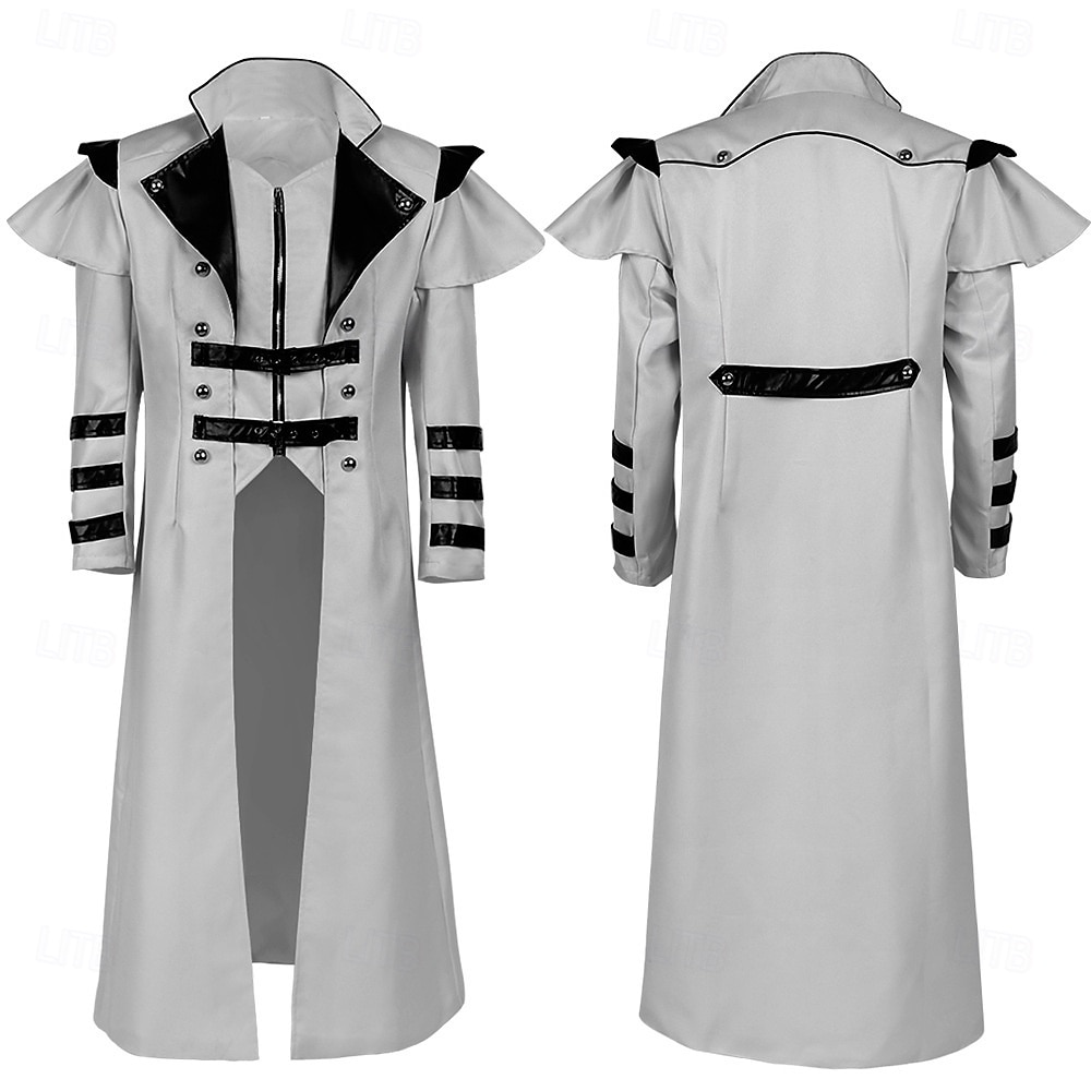Punk és gótika Viktorijanski Steampunk Kabát Szerepjáték Jelmezek Ruházat Vámpírok Férfi Mindszentek napja Farsang LARP Ren Faire Felnőttek Kabát 2025 - $61.99 –P17