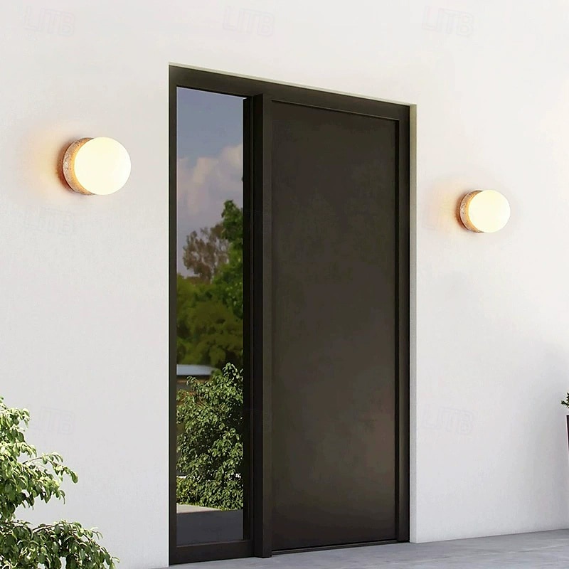 Creative Outdoor Traditional / Classic Country Outdoor Wall Lights Outdoor Shops / Cafes Stone Wall Light IP 65 110-120V 220-240V 7 W 2025 - $167.99 –P4