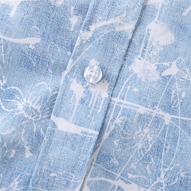 Men's Shirt Summer Shirt Casual Shirt Beach Shirt Button Up Shirt Pink Blue Gray Short Sleeve Print Lapel Vacation Hawaiian Clothing Apparel Fashion Casual Comfortable 2026 - $26.99 –P4