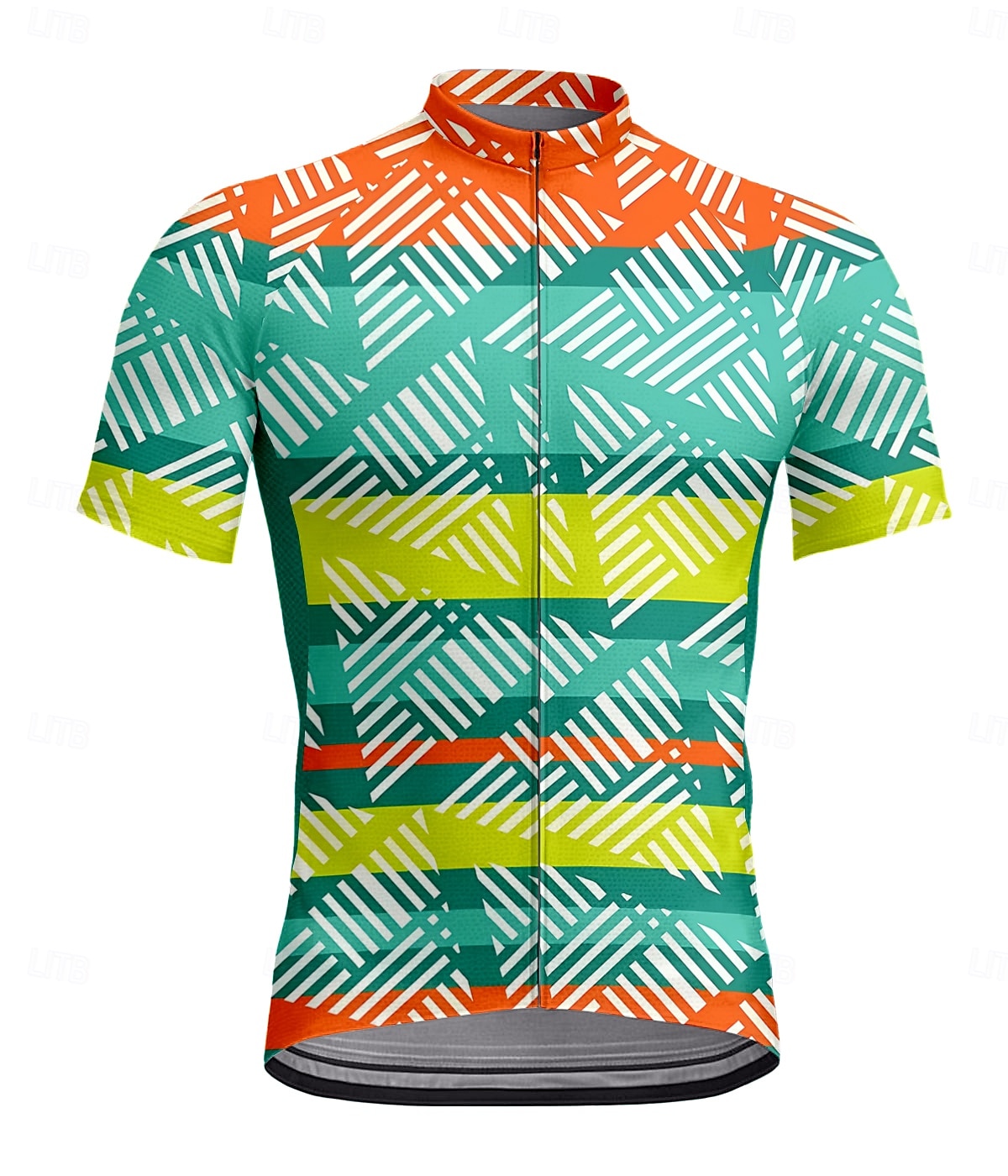 Men's Cycling Jersey Short Sleeve Bike Tee Tshirt Jersey Top with 3 Rear Pockets UV Resistant Breathable Quick Dry Front Zipper Green Sports Clothing Apparel 2025 - $28.99 –P1