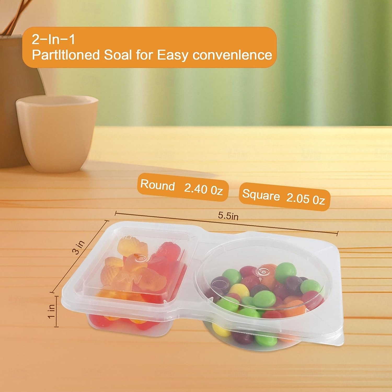 2025年 20個/セットスナック容器、蓋付きの再利用可能なスナック容器、分量管理と食事準備用のスナックパック容器、学校、オフィス、旅行用のランチ容器  コレクション – $10.49 –P8