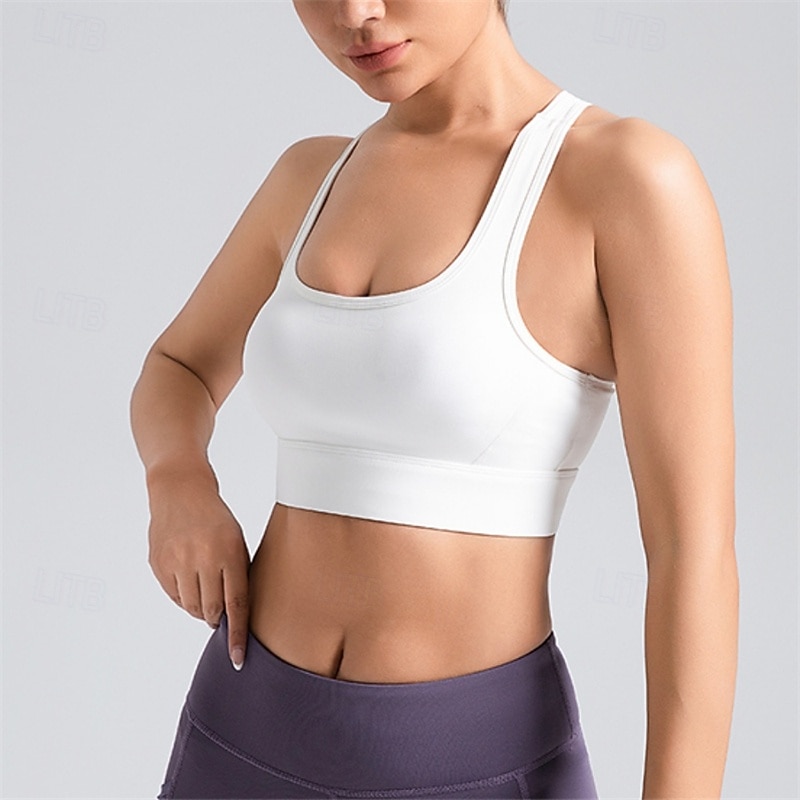 Sports Bra Hollow Mesh Back Sports Bra Fitness Yoga Vest Shockproof Yoga Bra Without Steel Ring 2025 - $21.99 –P5