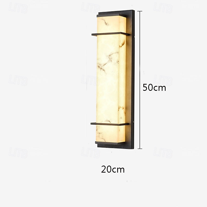 Outdoor-LED-Wandleuchte Liniendesign wasserdichte Beleuchtung Innen Marmor Wandleuchte moderne Schlafzimmer warmweißes Licht 1 Stück 2025 - $262.19 –P5