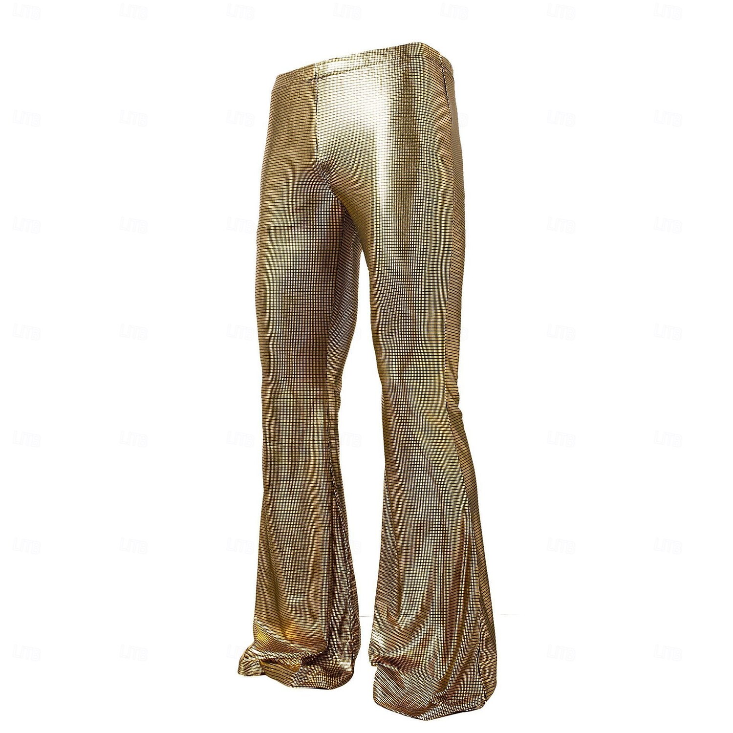 Retró 1970-es évek 1980-as évek Bell Bottom Pants Diszkó Fényes latex patent Fémes Kockás Férfi Mindszentek napja Farsang Pride Parade Büszkeség hónapja Felnőttek Nadrágok Minden évszak 2025 - $23.99 –P3