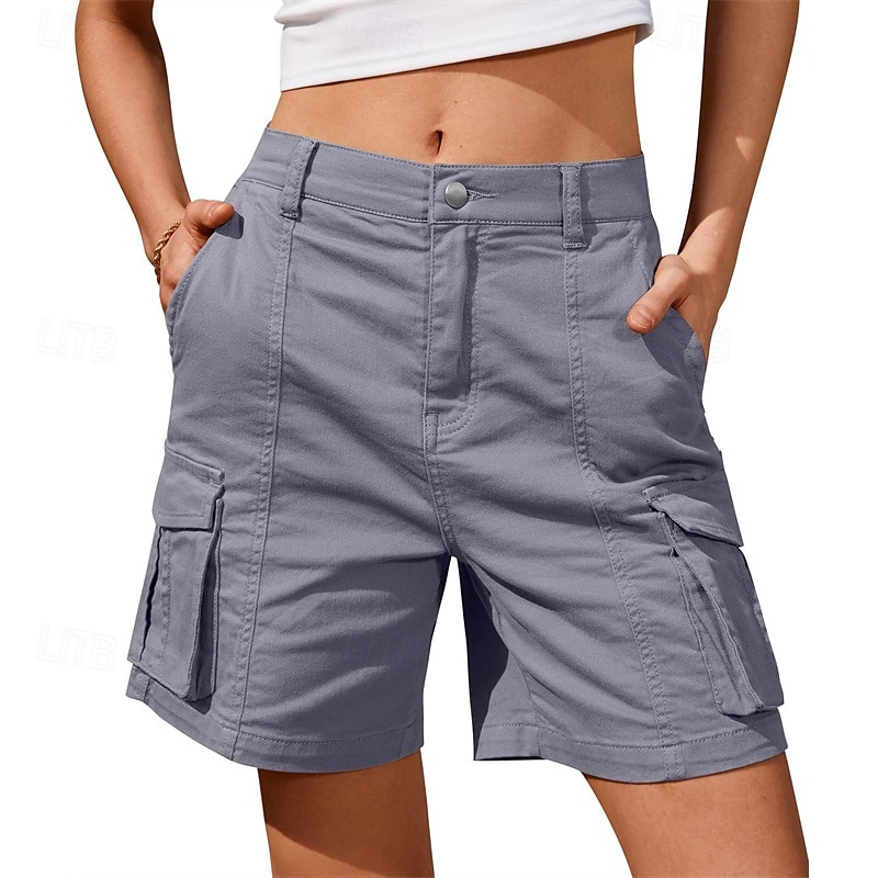 Per donna Shorts da corsa Shorts Cargo Shorts da escursionismo Esterno Vestibilità regolare Asciugatura Rapida Pantaloncini Elastico in vita Grigio scuro Nero Caccia Arrampicata Corsa S M L XL XXL del 2025 a $24.99 –P3