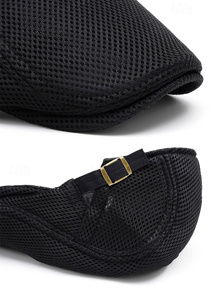 mäns casual mesh platt keps - lätt och andningsbar design med justerbara remmar, flera färger, moderiktig för utomhusaktiviteter, sport och dagligt slitage 2025 - $11.99 –P8