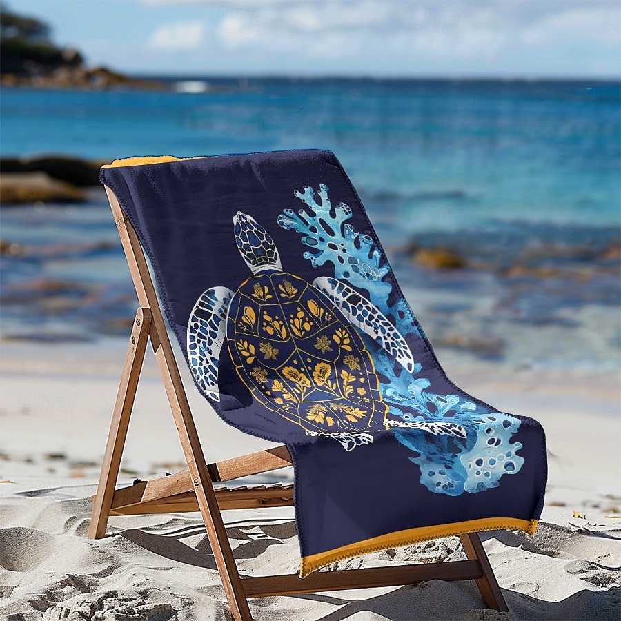 telo mare stampato, telo mare leggero e anti-sabbia ad asciugatura rapida, ideale per viaggi, piscina e uso all'aperto del 2025 a $10.99 –P26