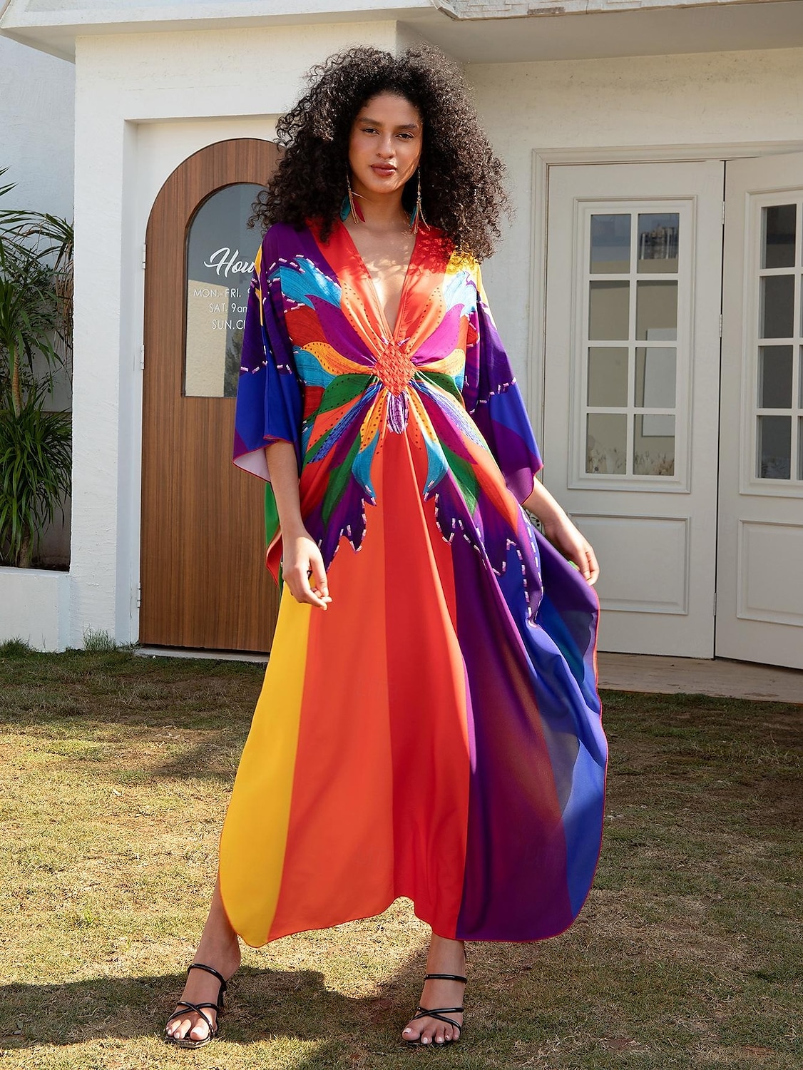 Halloween Kjoler Kaftan Stolthet Regnbue Fritid Voksne Dame Halloween Karneval Pride-parade Pride måned Enkle Halloween-kostymer Kle deg opp 2025 - $37.99 –P20