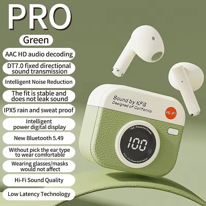 q86 True Wireless Headphones TWS Earbuds, In-Ear Bluetooth 5.3, Ergonomic, LED Power Display, Long Battery, Suitable for Everyday Use, Travel 2025 - $27.99 –P8