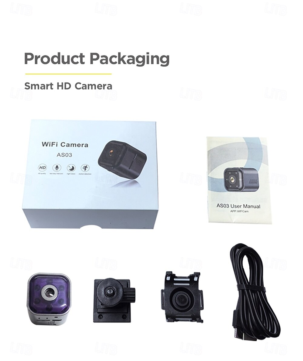 A3 1080P Mini IP WiFi Camera Nachtzicht Bewakingscamera met Tweewegs Intercom Audio Video Beveiliging voor Huisbewaking 2025 - $42.99 –P17