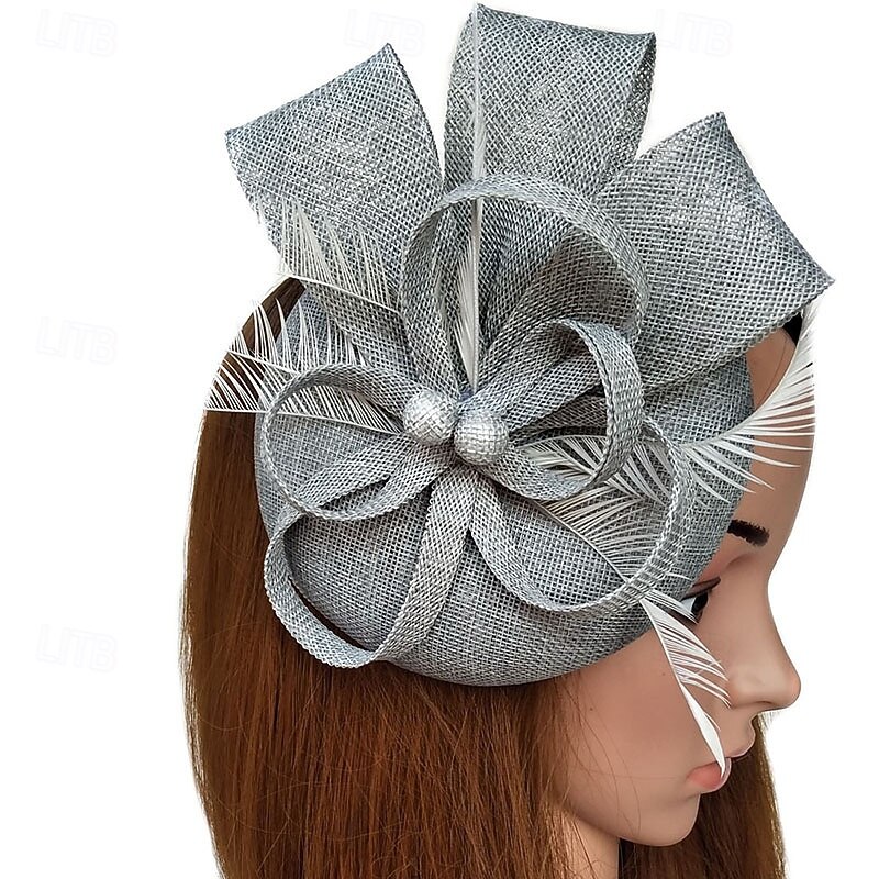 Elegancja Nakrycie głowy Kapelusz Fascynatory Fascynator Dama Strój na bal maskowy Damskie derby Wesele Ascot Dla dorosłych Kapelusz Wiosna i lato 2026 - $56.99 –P6