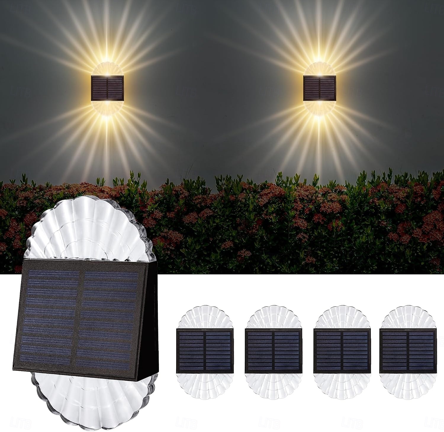 2/4 Pcs Solar Fence Wall Lights Outdoor Waterproof  Gaeden Lights for Yard Deck Garden Patio Lighting Decoration 2026 - $35.99 –P1
