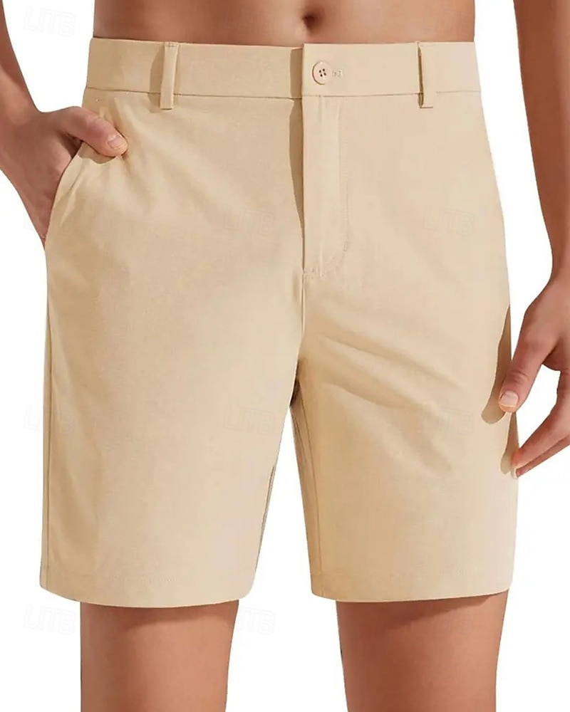 Per uomo Shorts eleganti Shorts da Lavoro Pantaloncini da golf Tasca Semplice Comodità Traspirante Lunghezza al ginocchio All'aperto Affari Sport Casual Blu Cachi del 2026 a $24.99 –P9