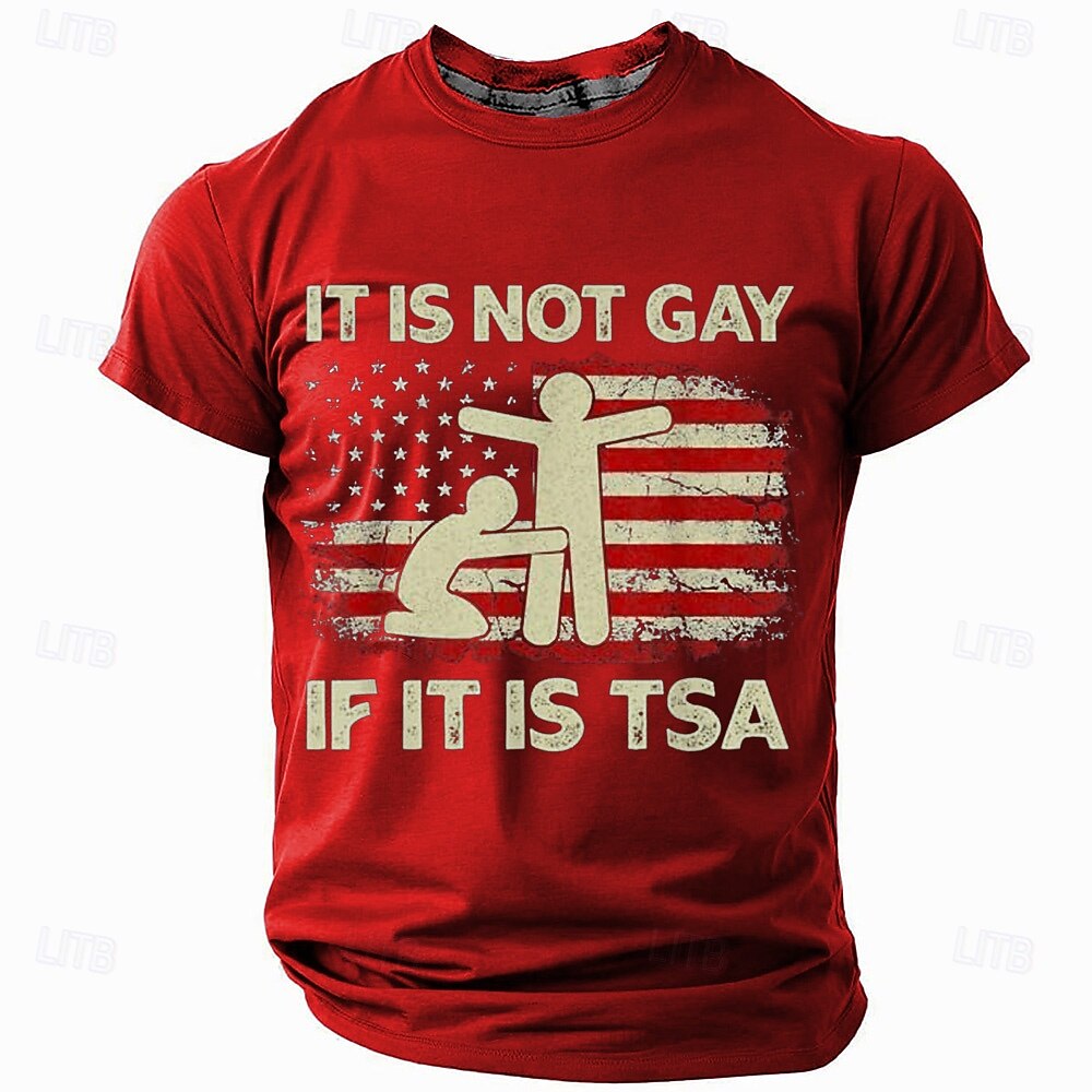 Men's Adult Humor T Shirt Short Sleeve T shirt 3D Print Crew Neck Round Neck Shirt Fashion Daily Basic Street Casual Daily Black Red Blue Summer Spring All Seasons Clothing Apparel S M L XL XXL XXXL 2025 - $17.99 –P3