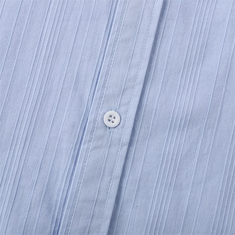 Herr Skjorta Casual skjorta Knapp upp skjorta Slät Semester Gata Svart Vit Gul Armégrön Kortärmad Kavajslag Sommar Kläder Button-Down 2025 - $25.99 –P4