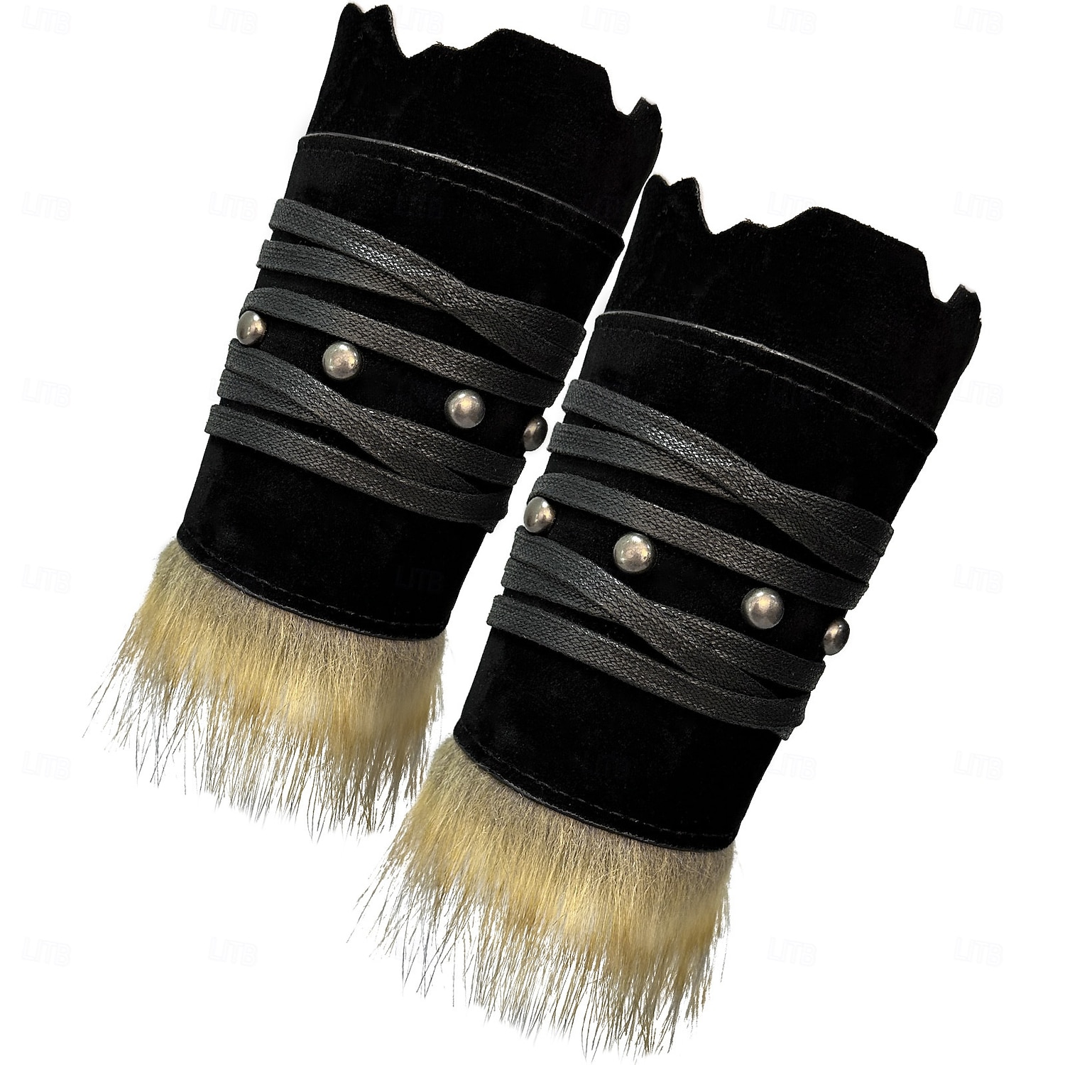 Retro / vintage Keskiaika Renessanssi Ranneke Soturi Viikinki Naamiaispuku Miesten Viikinki Halloween Karnevaali Juhla Suoritus LARP Aikuisten 1 rannetuki / JOS TARVITSET PARIN, TILAA 2 Käsivartijat 2026 - $37.99 –P6