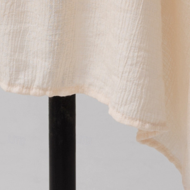Dames Halflange jurk Cocktail jurk Bruiloft gast jurk Chiffon jurk Modieus Modern Vakantie Teaparty Weekend Normale pasvorm Effen Korte mouw V-hals Zwart Wit Blozend Roze Abrikoos Zomer 2025 - $23.99 –P17