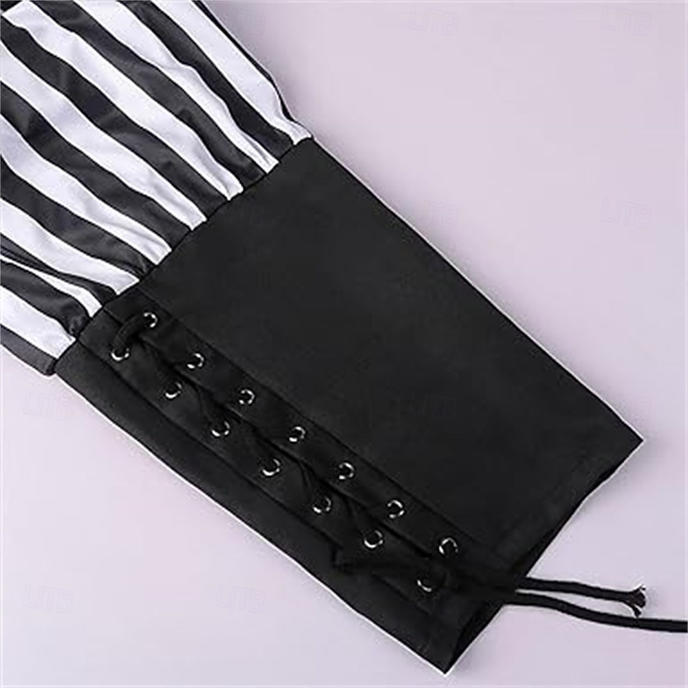 Ретро Средневековый 17ый век Пиратские Штаны Пираты Рыцарь Викинг Крестоносец Ranger Кулиска В полоску Маскарадный костюм Муж. Пираты Хэллоуин Карнавал РИЖД Рен Фэйр Взрослые Брюки 2026 - $32.99 –P6