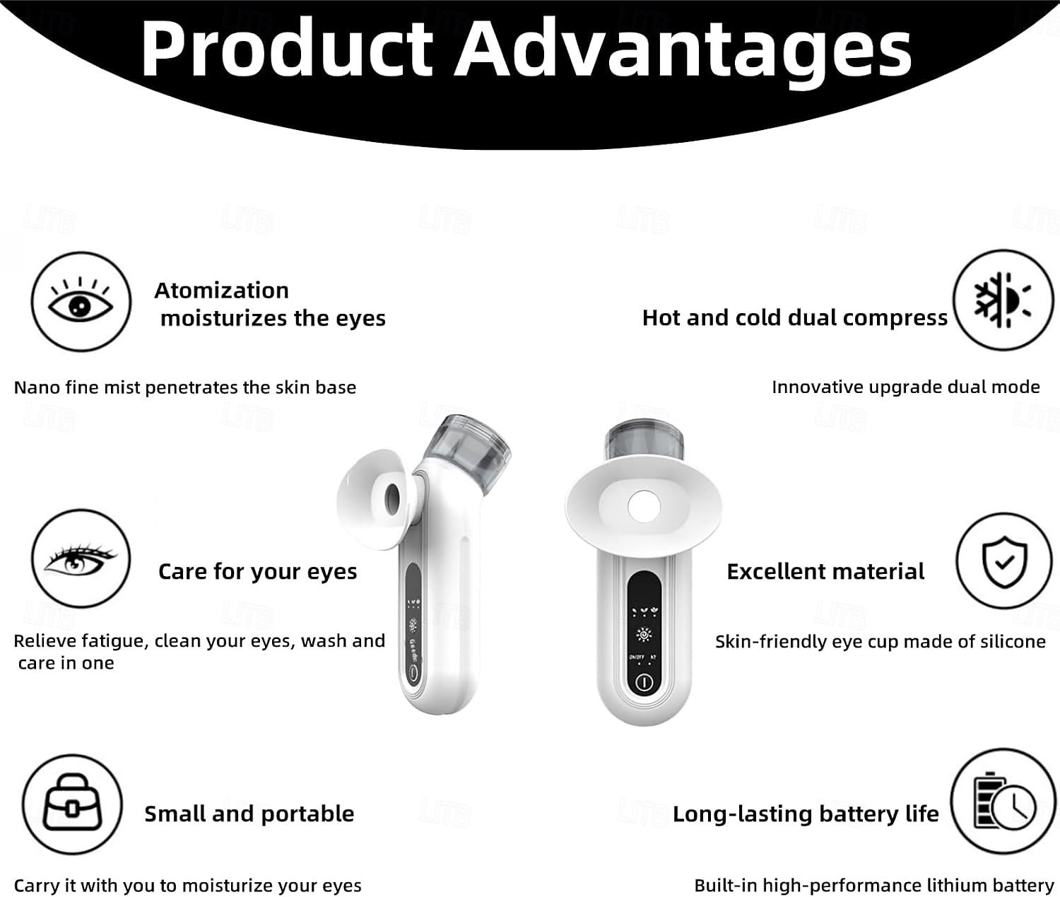 Eye Steamer for Dry Eye, Upgraded Eye Relief Steam Therapy, Heated Nano Eye Mist Steam Sprayer for Relief Dry Eye and Face, Rechargeable Eye Mist Steamer for Moisturizing & Cleaning 2025 - $25.99 –P3