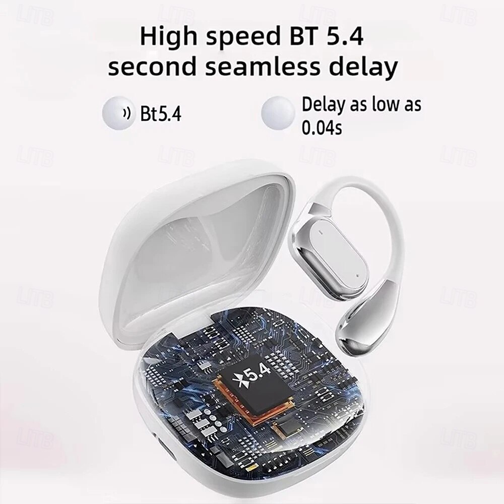 Q18 Ear Hanging Full Color Touch Screen Noise Reduction Bluetooth Earphones Multi functional Touch Screen OWS Ear Hanging 2025 - $27.99 –P9