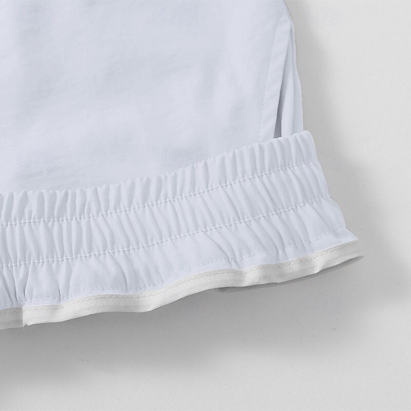 Men's Shorts Summer Shorts Beach Shorts Casual Shorts Pocket Drawstring Elastic Waist Plain Comfort Breathable Short Outdoor Vacation Sport Casual Black White 2025 - $17.99 –P14