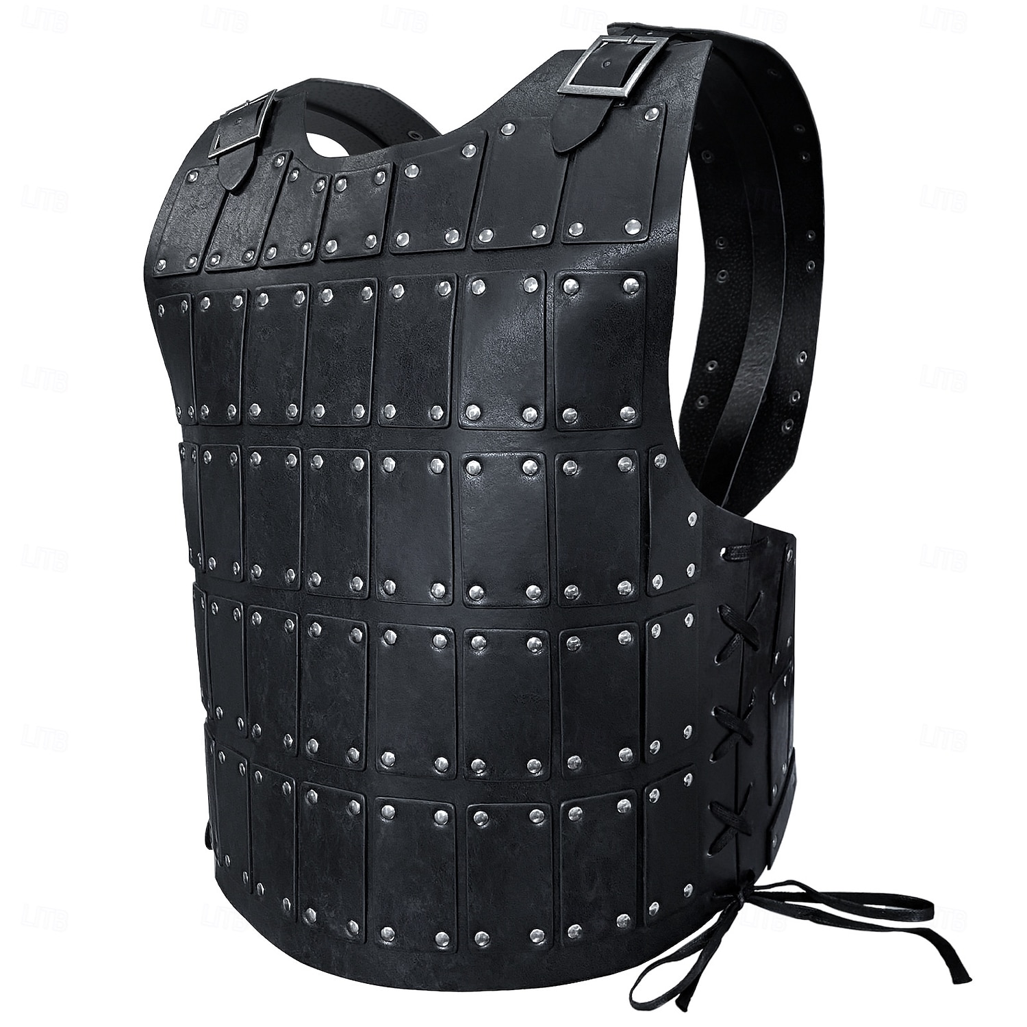 Retro Středověké Renesanční Zbraně a výzbroj Maškarní Hrudník Válečník Viking Shieldmaiden Cvočky Pevná barva Maškarní kostým Pánské Viking předvečer Všech svatých Karneval Plesová maškaráda Výkon 2026 - $77.99 –P12