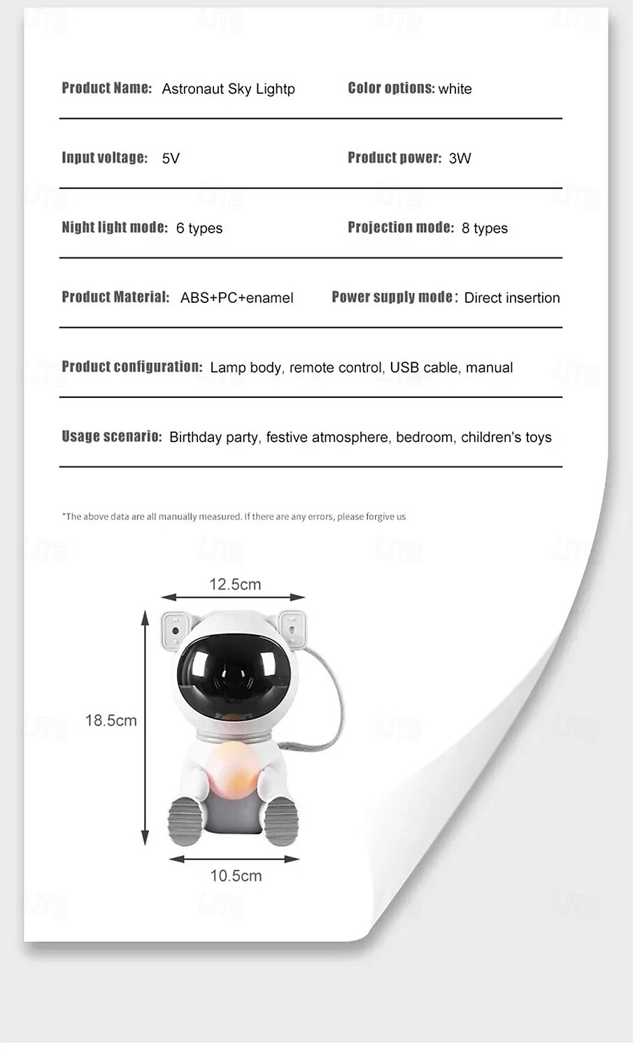 Star Projector Galaxy Night Light Astronaut Space Projector Nebula Ceiling LED Lamp for Bedroom & Kids Gift 2025 - $55.99 –P3