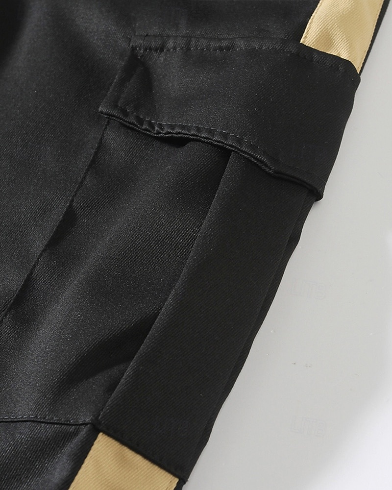 Men's Cargo Shorts Shorts Summer Shorts Drawstring Elastic Waist Multi Pocket Plain Comfort Wearable Knee Length Outdoor Sport Daily Fashion Casual Black Khaki 2025 - $21.99 –P15