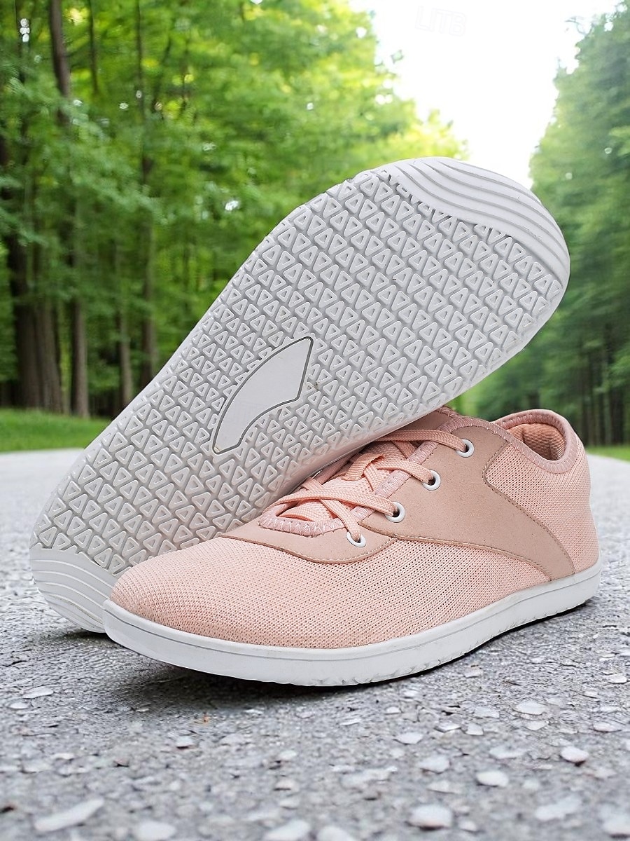 adidași pentru mers desculț pentru femei – pantofi roz flyknit fără cădere pentru ținute casual, călătorii zilnice și sprijin pentru confortul piciorului 2026 - $34.99 –P1
