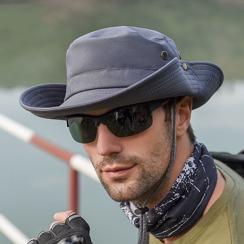 Outdoor Sun Hat Men's Hiking Hat Large Brimmed Breathable Hat Men's Sun Hat Sun Hat Fisherman Hat 2025 - $16.49 –P2