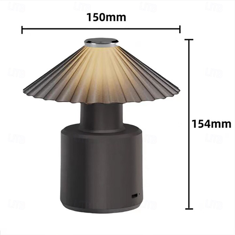 skrivebordslampe berøringsbryter nattlys kreativ skrivebordslampe romantisk soverom nattbordslampe sovelys stue soverom belysning usb-lading 1 stk. 2025 - $61.99 –P2