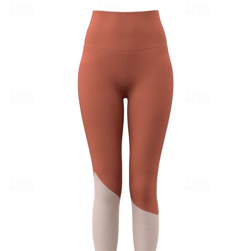 Női Jóga nadrág Jóga leggings Kollázs Hasformáló Alakformáló Magas derék Jóga Edzőterem edzés Pilates Harisnyanadrág Színes Barna Khakizöld Spandex Ősz Sport Sportruházat Nyúlós Sovány 2025 - $22.99 –P14